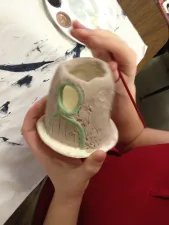Ceramic Fairy Houses slab construction Lesson Glazing