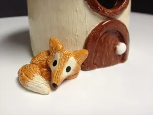 Ceramic Fairy Houses slab construction Lesson Glazing