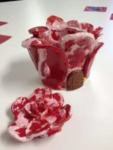 Ceramic Fairy Houses slab construction Lesson Glazing
