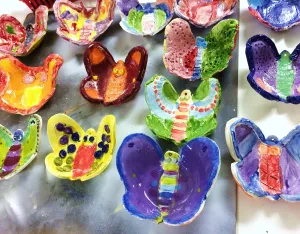 Ceramic clay Butterfly Bowls