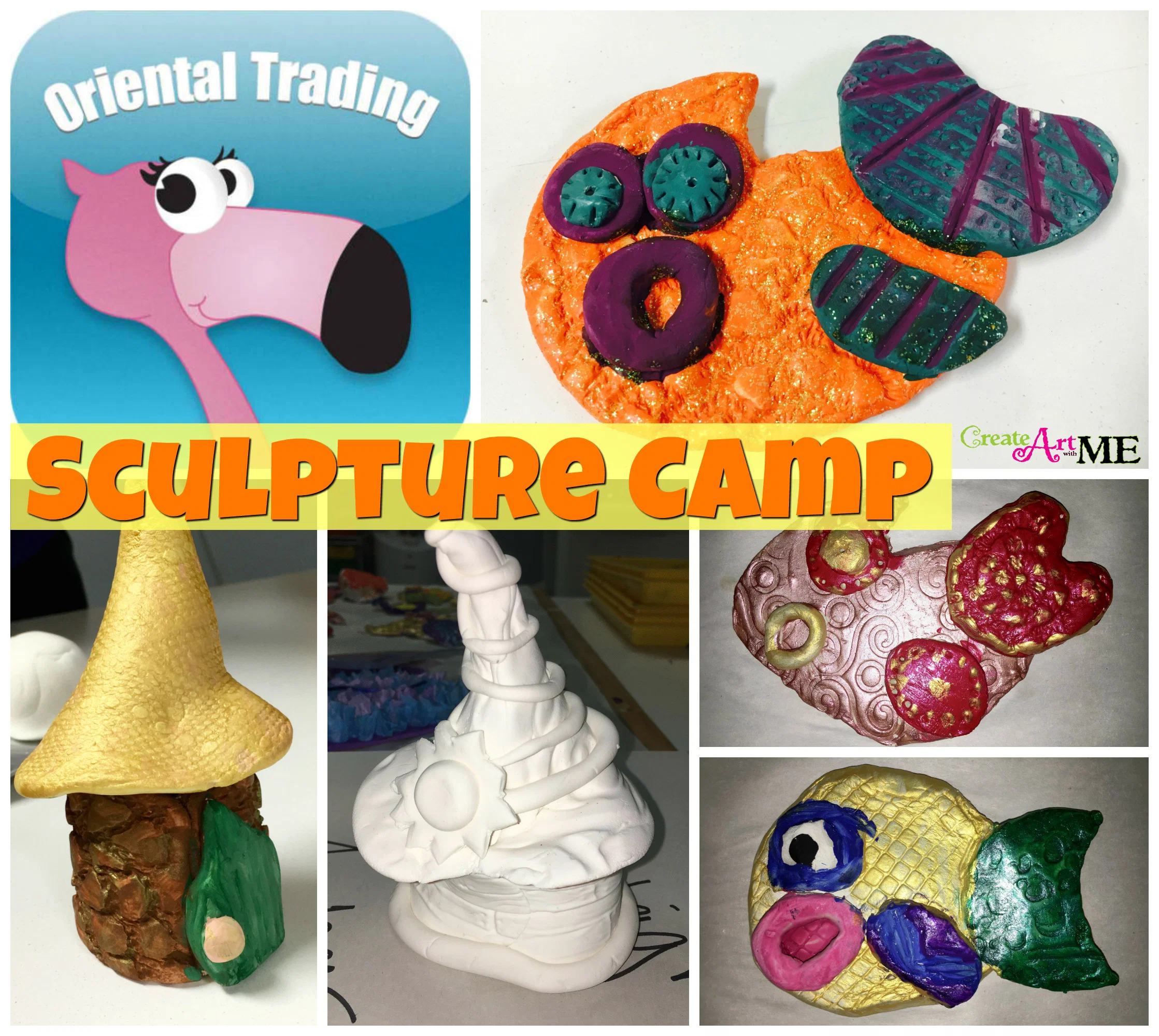 Featured: Sculpture Camp Air Dry Clay and Model Magic Projects