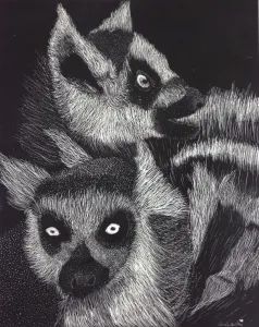 HS Scratch Art Lesson Scratch Board Value through line