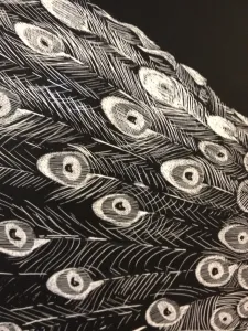 HS Scratch Art Lesson Scratch Board Value through line