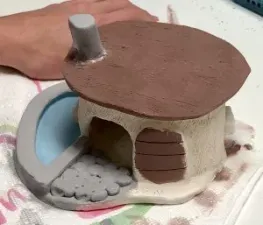 Clay Slab Fairy House Gnome Home Art LessonClay Slab Fairy House Gnome Home Art Lesson