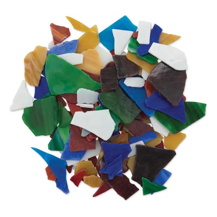 Milestone Mosaic Stained Glass Pieces - Primary Colors Mix