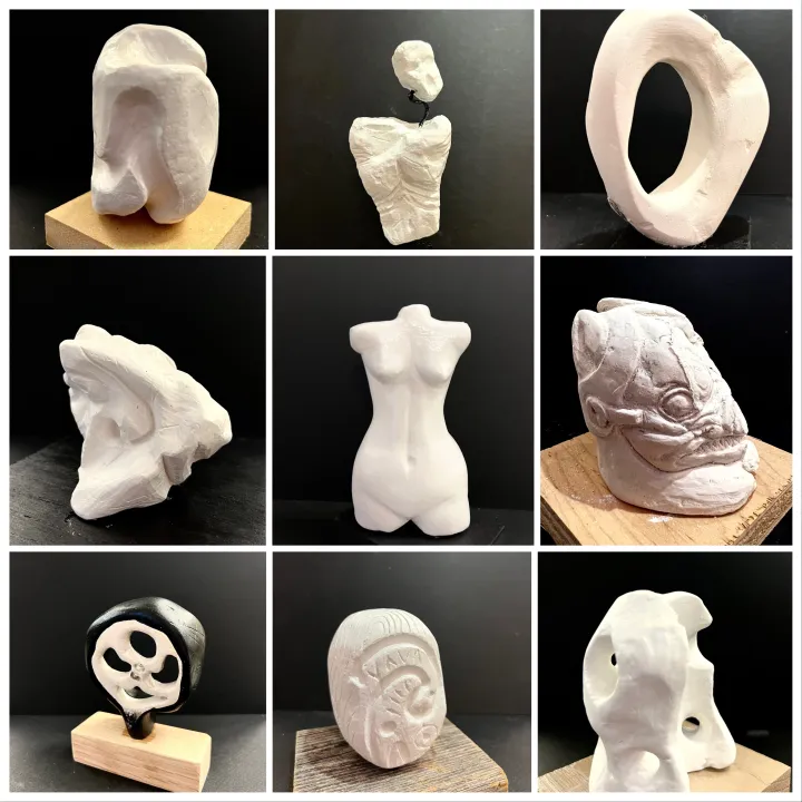 Sculpture lessons that are not clay
