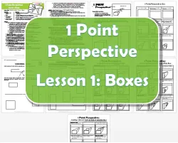 1 Point Perspective Lesson 1 Boxes
