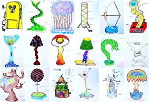 lampade collage