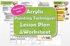 Acrylic Painting Techniques Lesson Plan & Worksheets 2016