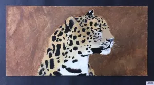 Dynamic Composition Wild Animal Acrylic Painting