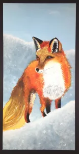 Dynamic Wild Animal Composition Acrylic Painting high school art lesson
