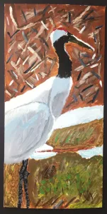 Dynamic Wild Animal Composition Acrylic Painting high school art lesson