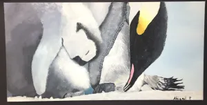 Dynamic Wild Animal Composition Acrylic Painting high school art lesson