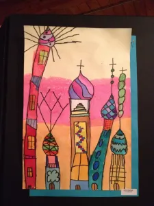 St Basil Painting Shapes in architecture lesson