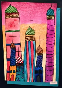 St Basil Painting Shapes in architecture lesson
