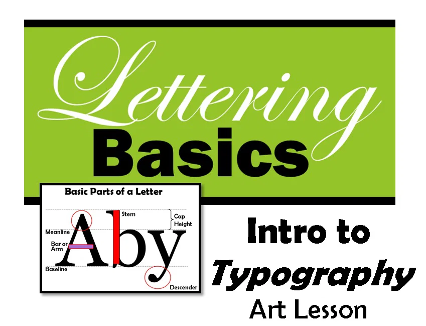 Featured: Intro to Typography – Lettering Basics Lesson Plan (Lesson 1)