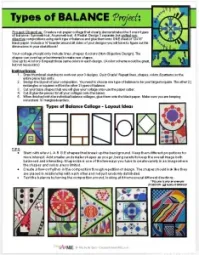 Types of Balance Cut-Paper Collage Handout