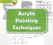 Acrylic Painting Techniques Lesson Plan and worksheet