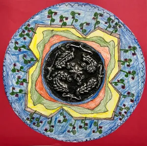 Talavera Repousse Metal and Drawing Project