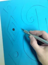 positive negative space reversal collage notan cut paper