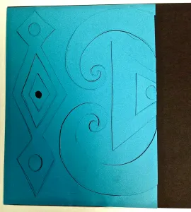 positive negative space reversal collage notan cut paper
