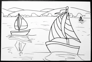 Sail Boat Painting