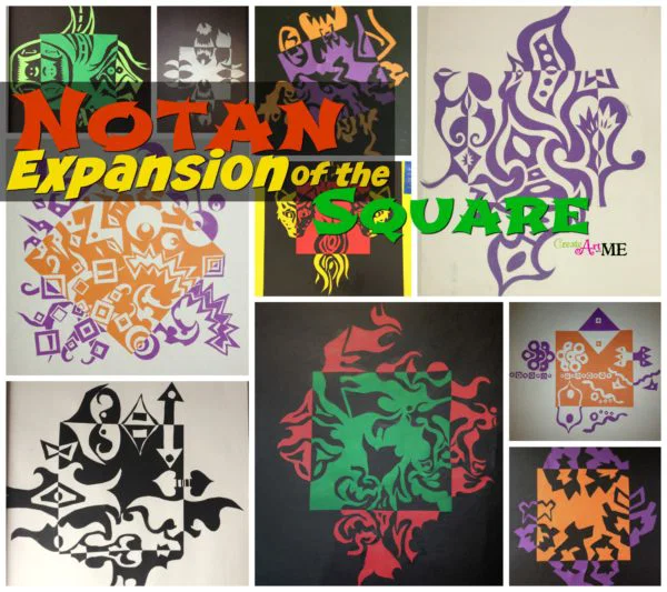 notan Expansion of the Square cut paper