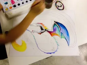 Beyond the Border HS art lesson