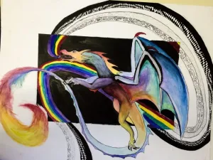 Beyond the Border HS art lesson