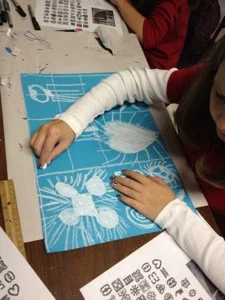 Adire Eleko Cloth art lesson