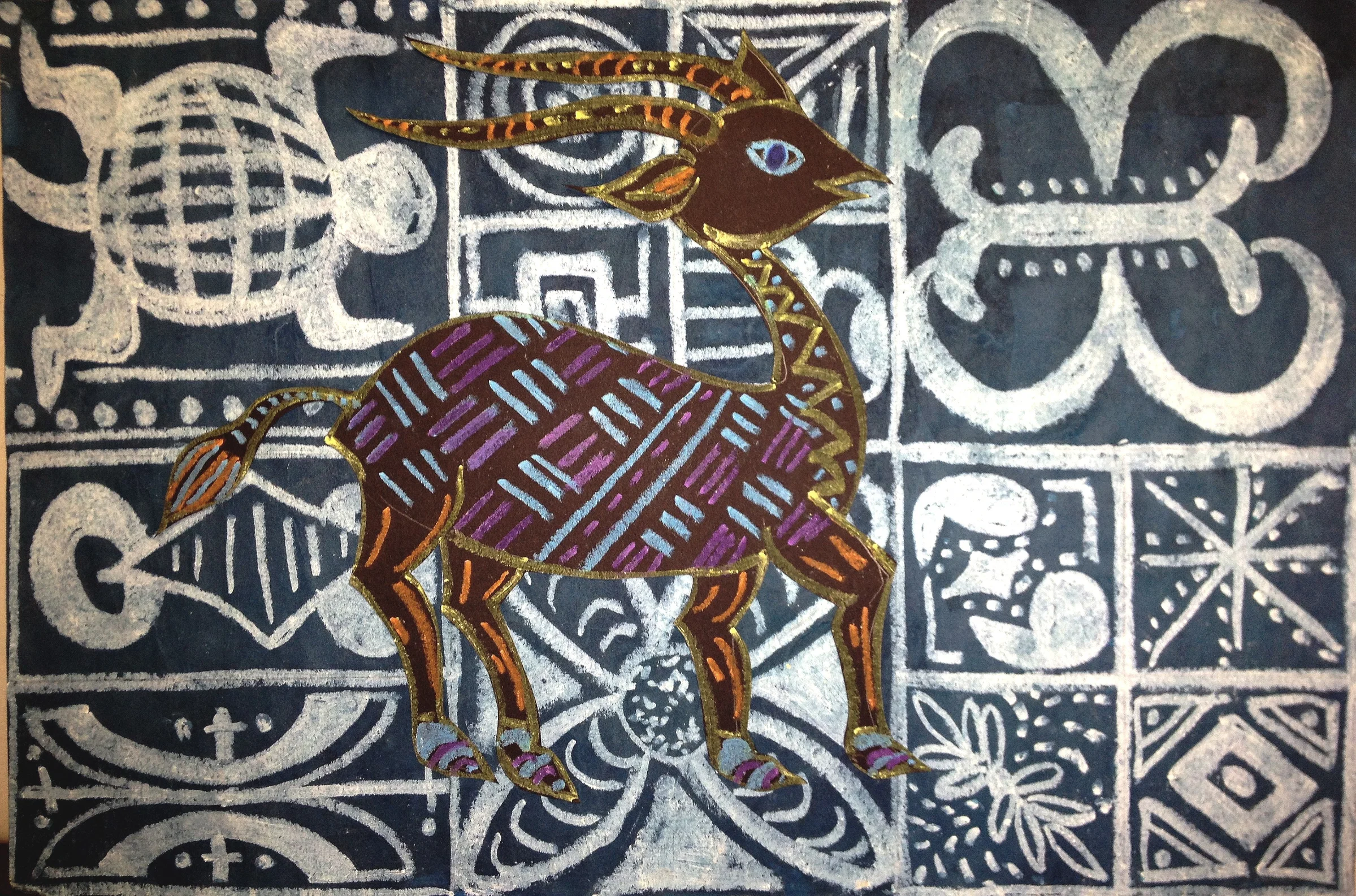 Featured: Adire Eleko Cloth & Senufo Animal Art Lesson (Part 2)