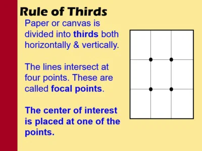 rule of thirds grid compositon