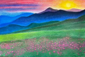 Pastel Landscape Lesson