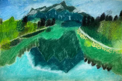 Pastel Landscape Lesson