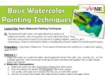 Basic Watercolor Lesson