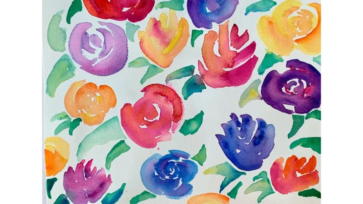 Easy-Watercolor-Flowers