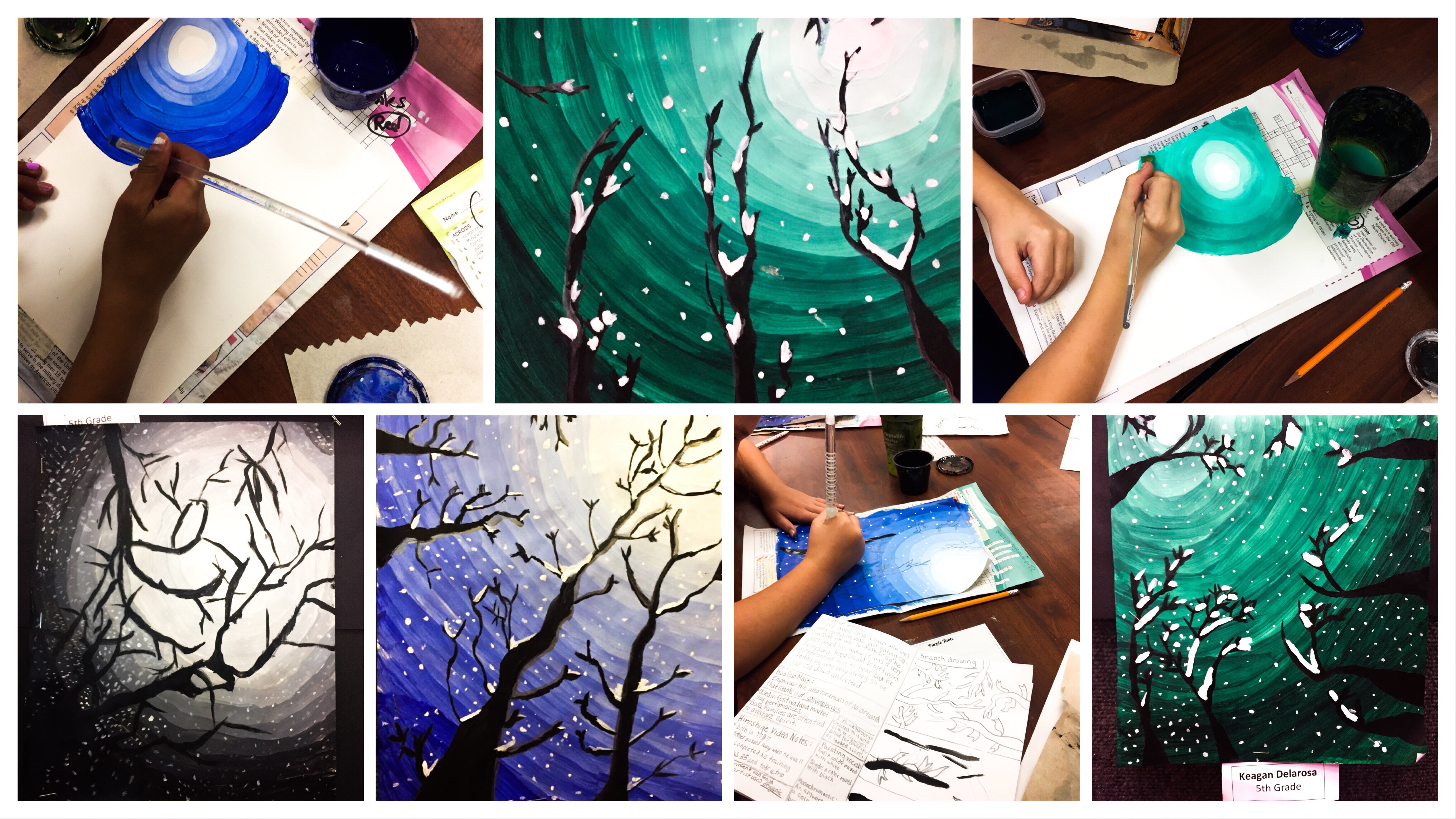 Featured: Monochromatic Night Landscape Painting