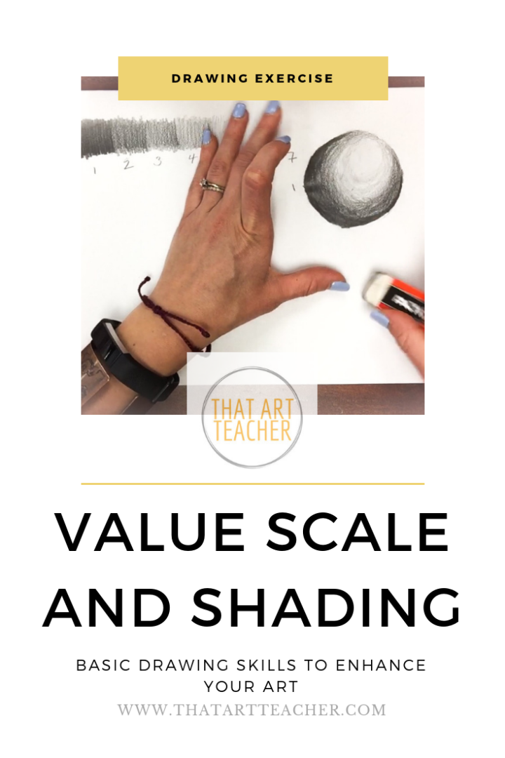Practicing a value scale can help improve your drawing skills and using shading can make your drawings POP!