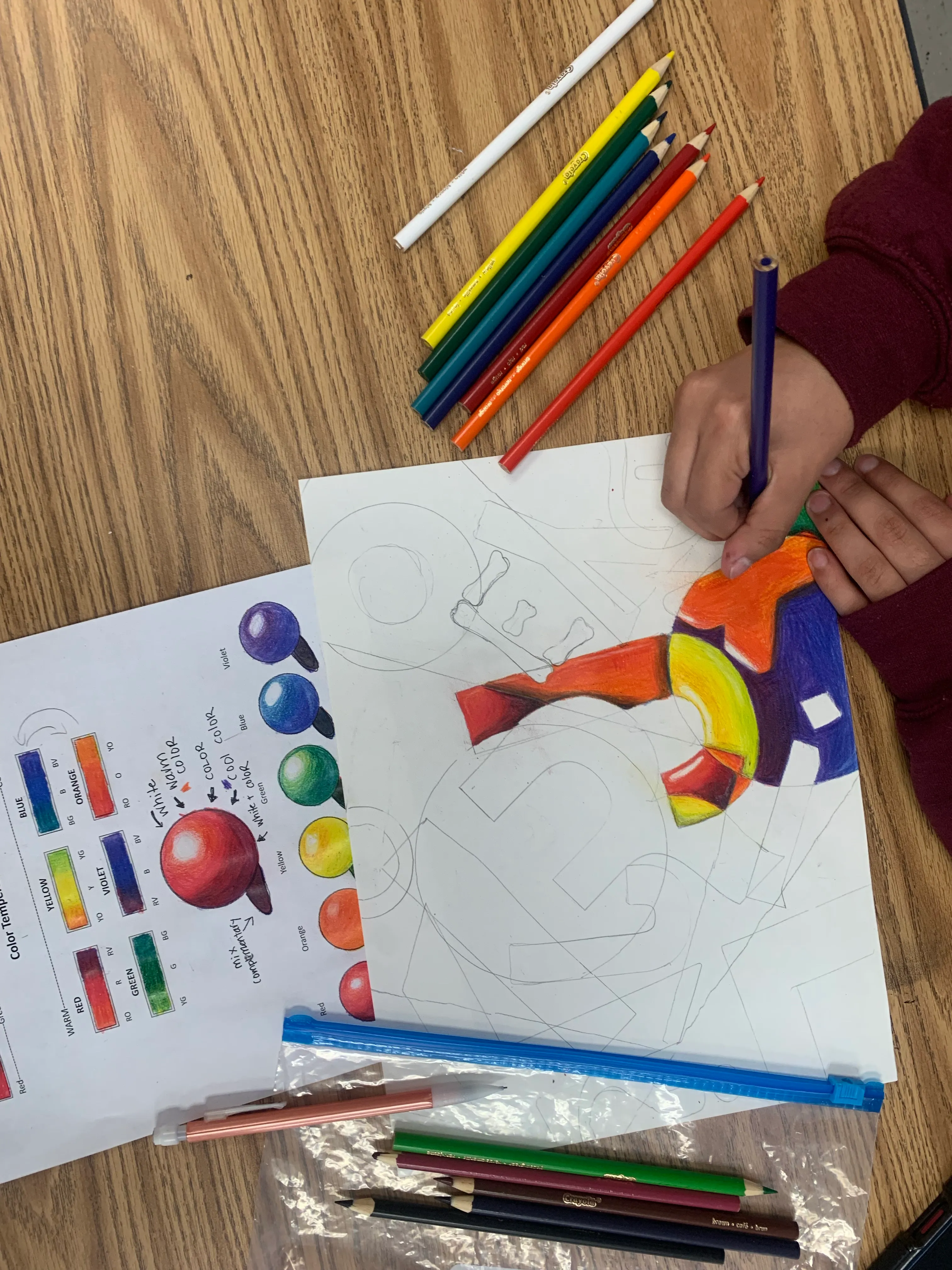 colored pencil color theory lesson