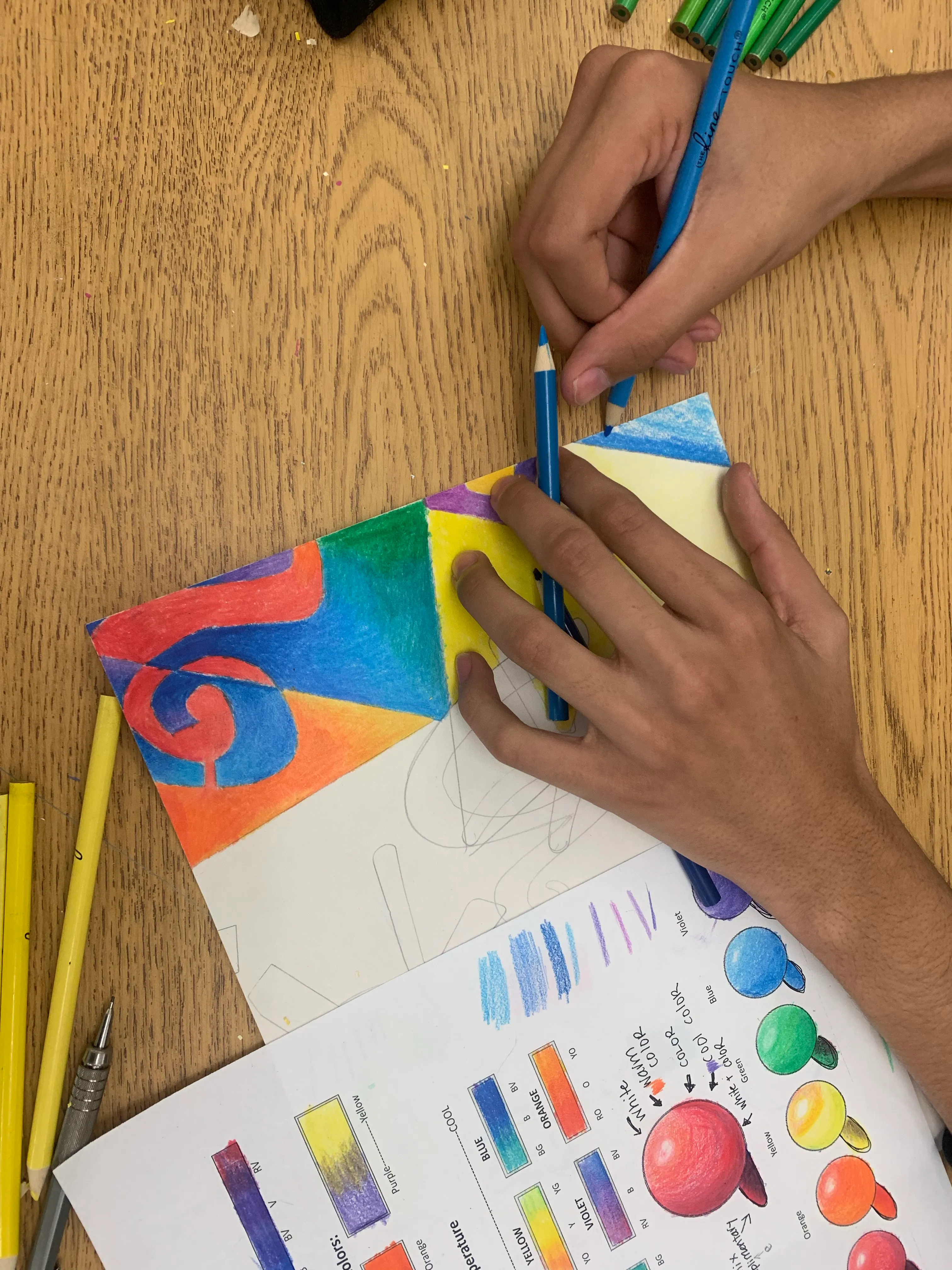 colored pencil color theory lesson