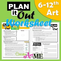 Artwork Plan it Out Worksheet