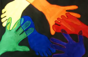 Foot and hand color wheel lesson