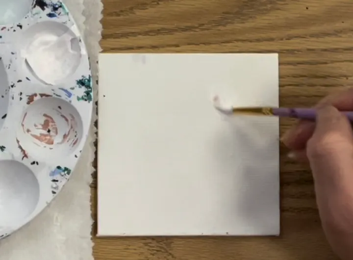 Moonlit Night Monochromatic Painting step by step