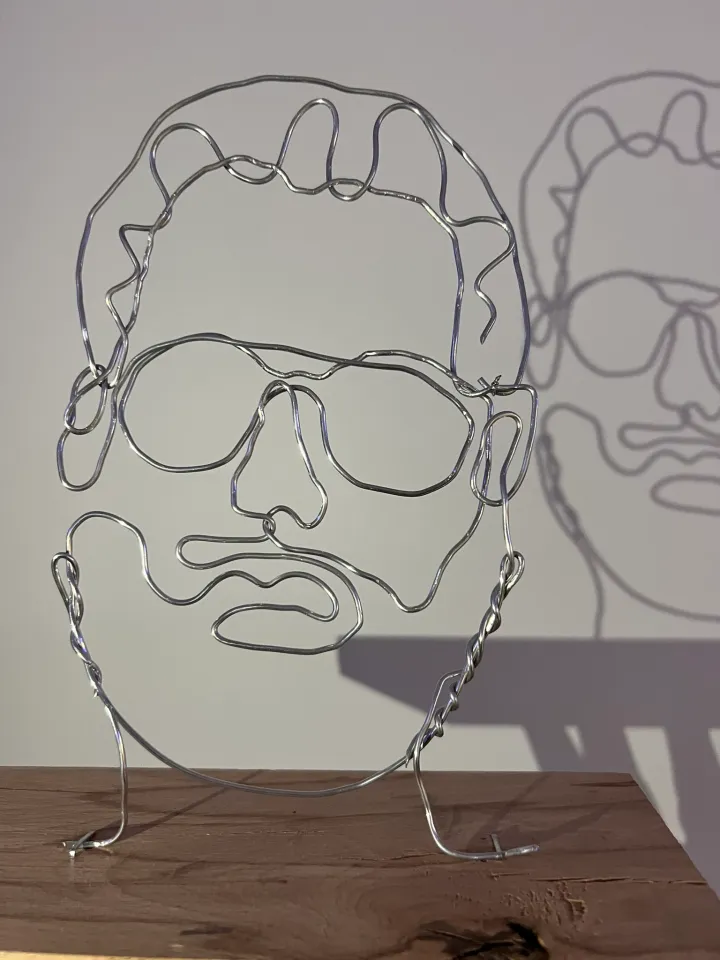 Wire Portrait Sculpture