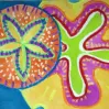 Sand Dollar Pattern Watercolor Resist