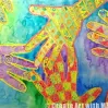 Handprint Pattern Resist Painting