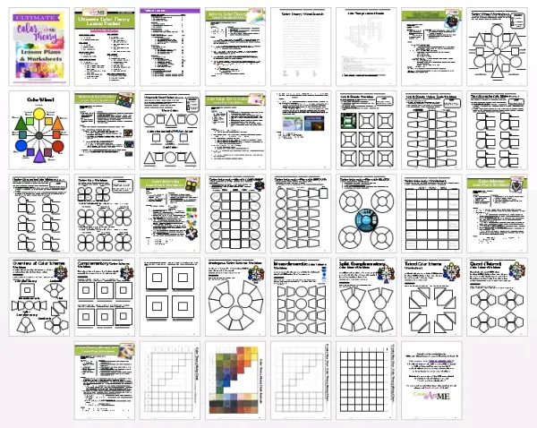 ultimate color theory lesson plan and worksheet e workbook