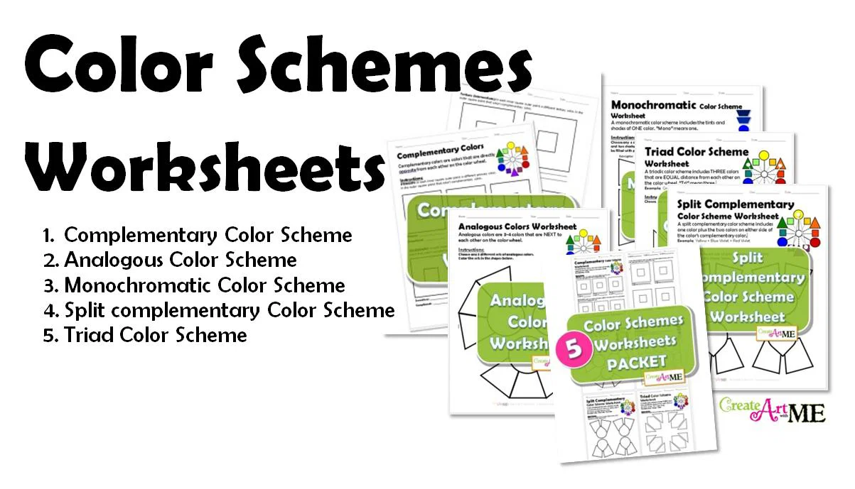 Featured: Types of Color Schemes Worksheets