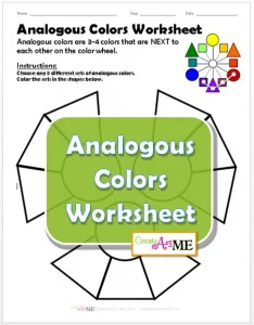 Analogous Colors Worksheet