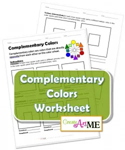 Complementary Colors Worksheet